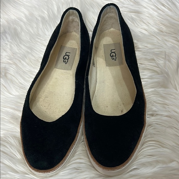 UGG Black Flats Classic Minimalist Design - Picture 1 of 4